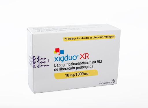 XIGDUO XR 10/1000MG TABLETAS CAJA X28TAB.ASTRAZENECA DAPAGLIFL METFORM