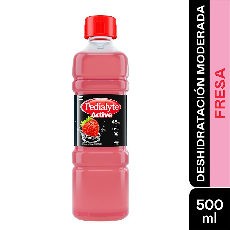 PEDIALYTE ZINC SUERO ORAL TRATAMIENTO DESHIDRATACIÓN 45 FRESA X500ML