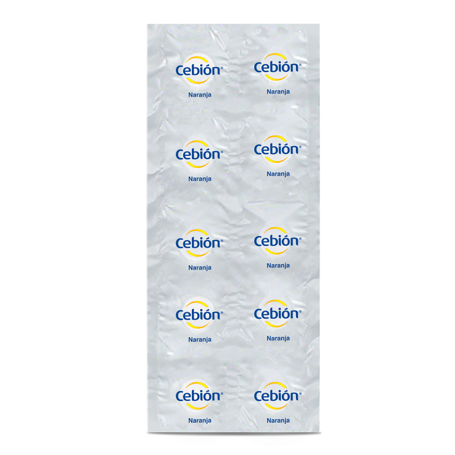 Cebion Vitamina C Masticable Sabor Naranja Blister x 10Tab