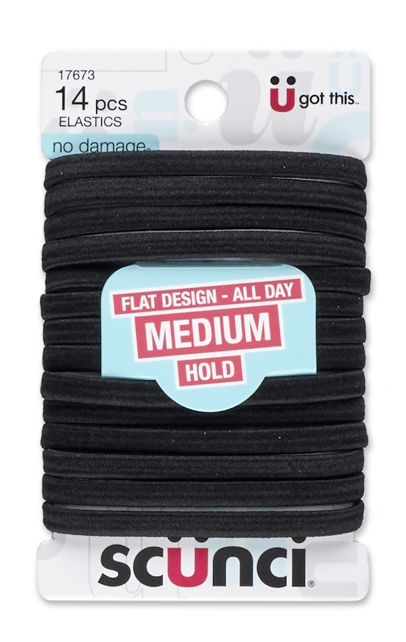 Bánda Elástica Scunci Negras x14und