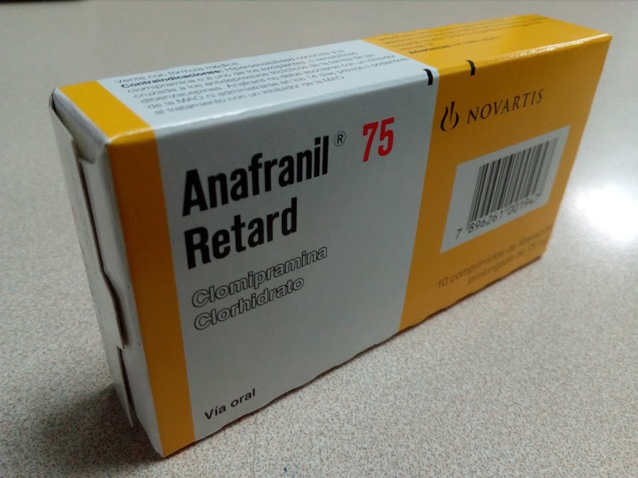 ANAFRANIL RETARD 75MG COMPRIMIODOS CJ X 10 COMP NOVARTIS CLOMIPRAMINA