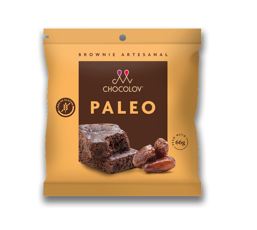 Ponqué Chocolov Brownie Paleo X80G. X1Und.