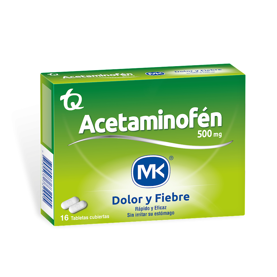 Acetaminofen 500Mg Mk Caja x 16Tab