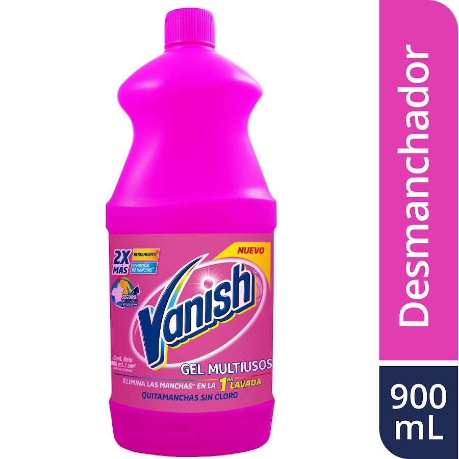 Limpiador VANISH MAX Quitamanchas Sin Cloro Ropa x900ml.