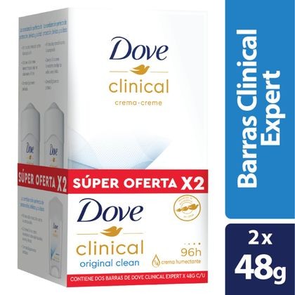 Oferta Desodorante Dove Clinical Expert Original x48gr x2 Und