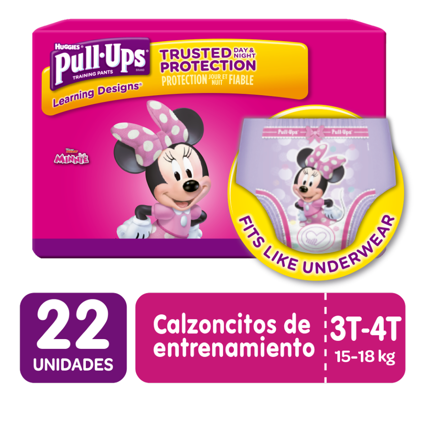 Pañales Huggies Pull-Ups Learning Designs Girl Jumbo X22Und.