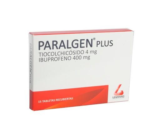 Paralgen Plus 4/400Mg Caja X15Tab. Legrand Tiocolchicósido Ibuprofeno