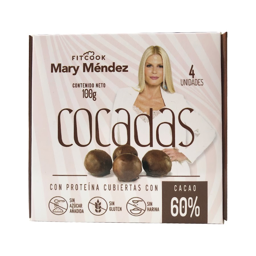 Cocadas Cubiertas de Cacao Fitcook Mary Méndez x100gr