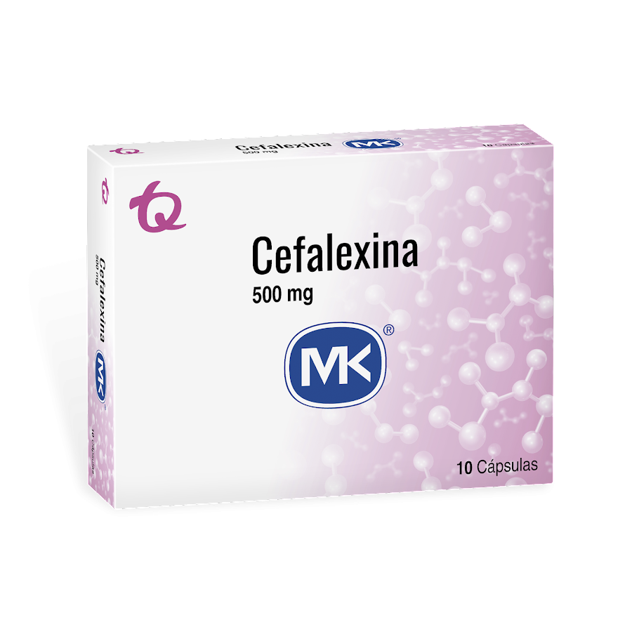 Cefalexina MK 500mg Cápsulas Caja x10Cáp.