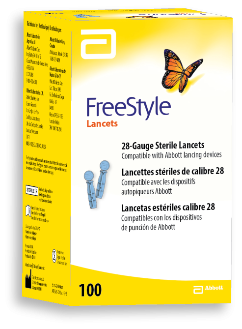 LANCETAS FREE STYLE ESTÉRILES CALIBRE 28 X100UND