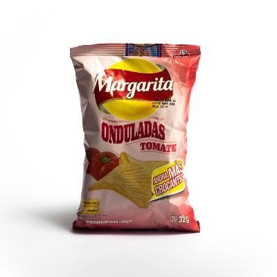 Pasabocas Margarita Papas Fritas Onduladas Tomate X32G.