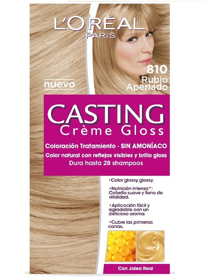 Kit Tinte L´OREAL CASTING CREME GLOSS rubio perlado 810 x1Und