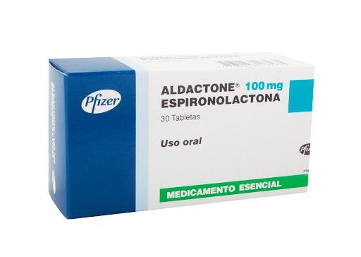 ALDACTONE 100mg Tabletas Caja x30Tab. PFIZER Espironolactona