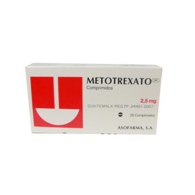 Fracción Metotrexato Tecnofarma 2.5Mg Comprimidos Caja X20Com.
