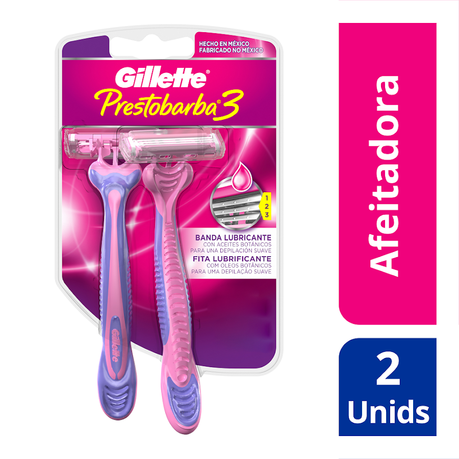 Maquina de Afeitar GILLETTE Prestobarba 3 Mujer x2Und