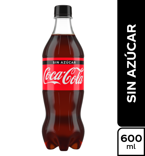 Gaseosa COCA-COLA Zero Sin Calorias x600Ml