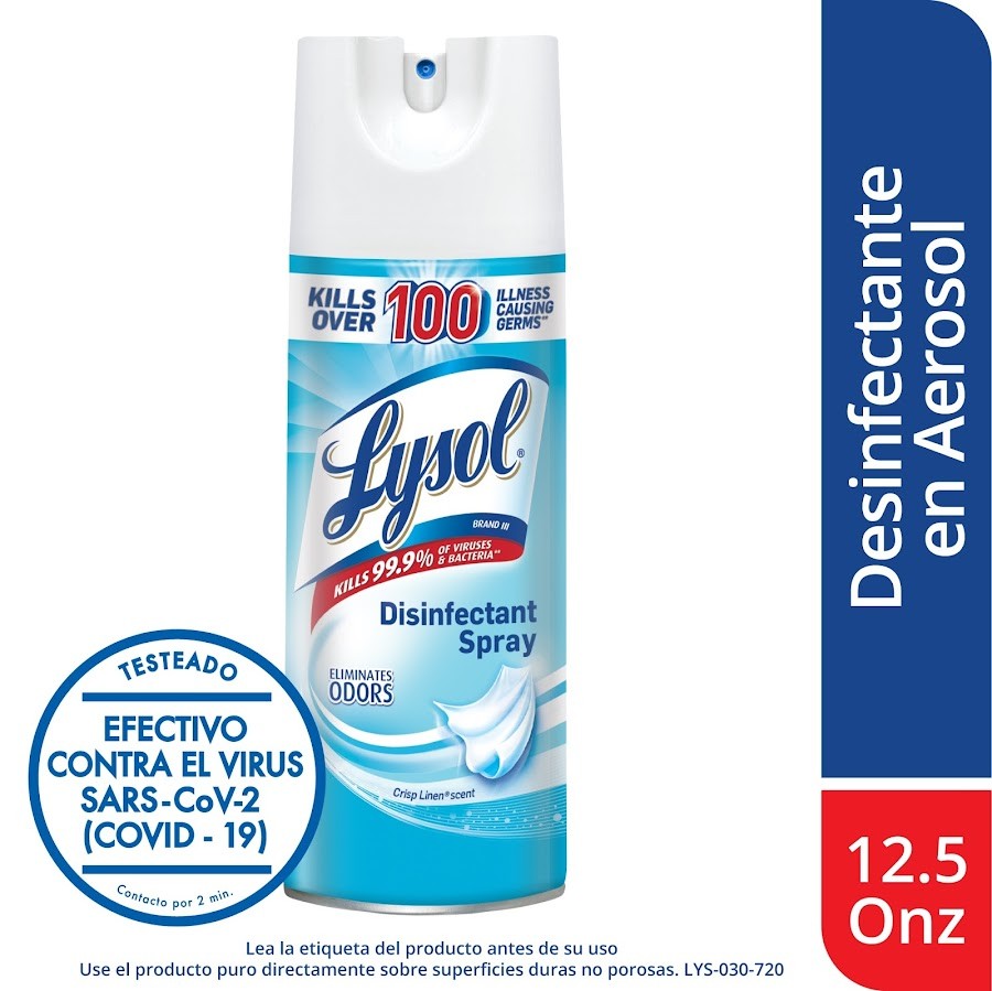 Spray LYSOL Desinfectante Eliminador de Olores x354g.