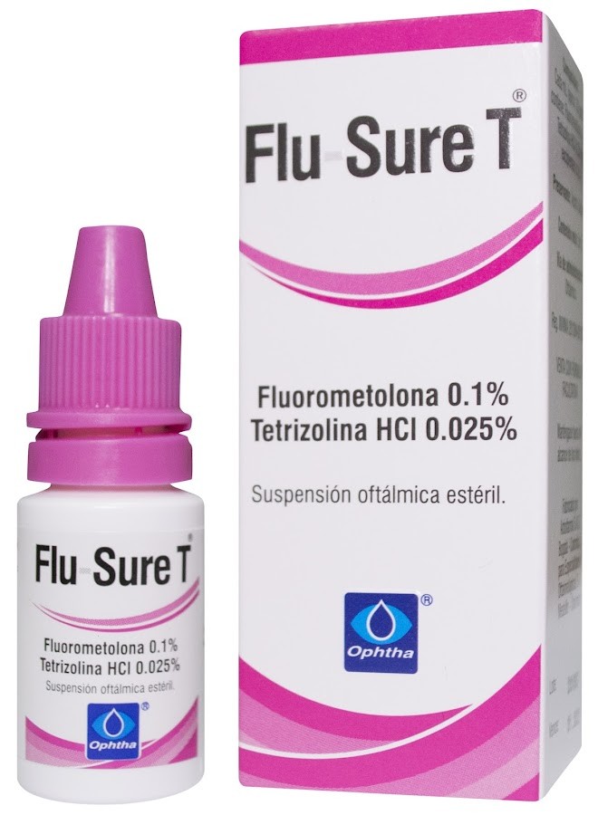 Flu-Sure T 0.1/0.025% Sus.Oft.x5Ml. OPH Fluorometalona Tetrizolina HCI