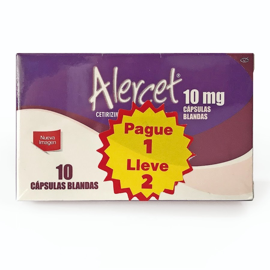 OFT  Alercet Cetirizina Caja x 10 Capsulas c/u x 10Mg