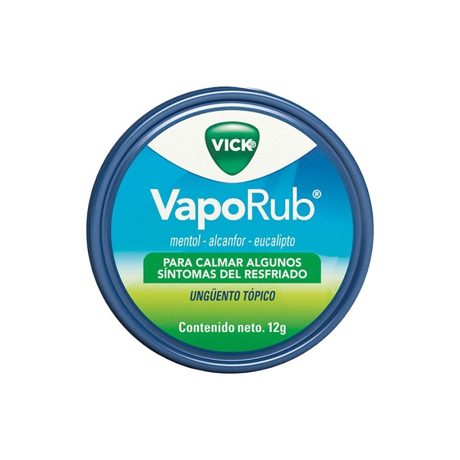 Fracción Vick Vaporub Ungüento X1Lta X12G P&G Alkanfor Mentol Eucalipt