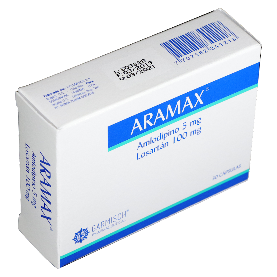 Aramax Garmisch Amlodipino 5Mg Losartan 100Mg Caja x 30Cap