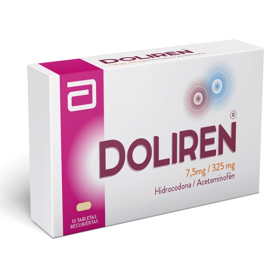 Doliren Abbott Hidrocodona 7.5Mg Acetaminofen 325Mg Caja x 10 Tab