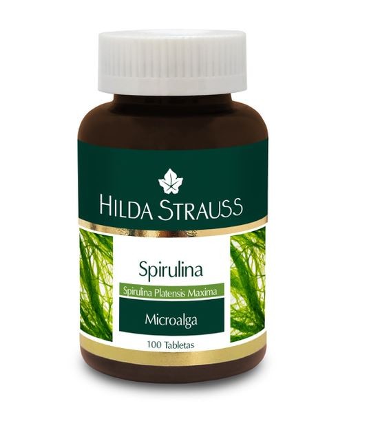 Spirulina Hilda Strauss Microalga x 100Tab