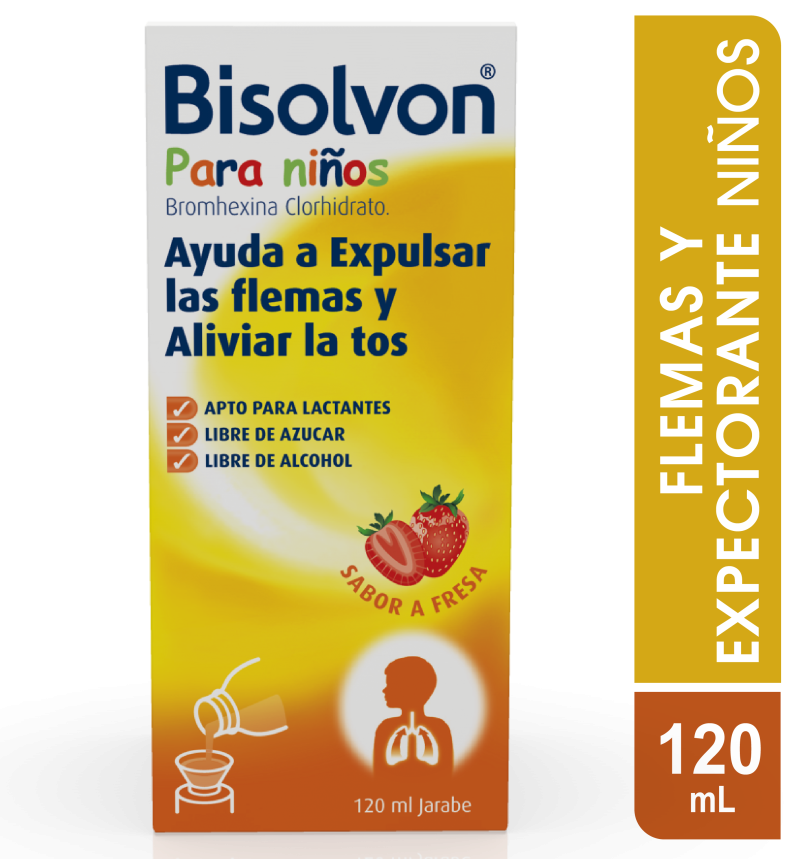 Bisolvon Niños Jbe Fco. x120Ml. Boehringer Bromhexina Clorhidrato