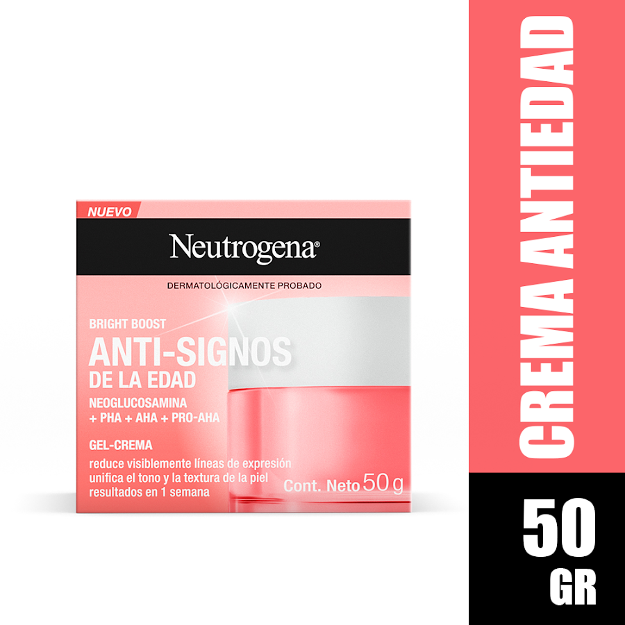 Gel-Crema Neutrogena Brigth Boost Anti-Signos de la Edad x50gr