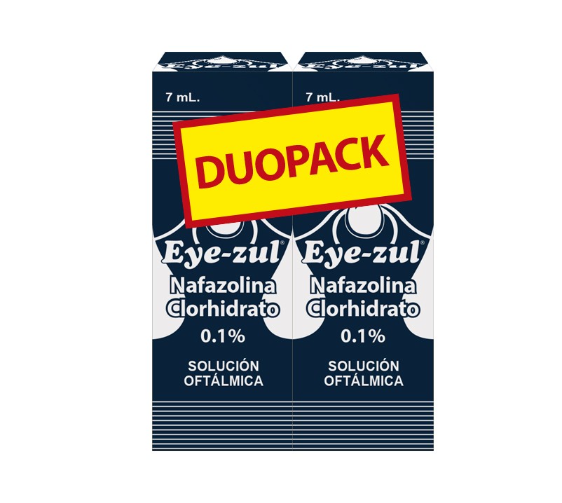 Eye - Zul Sol Oftálmica  Procaps Nafazolina + Clorhidrato 0,1% DuoPack