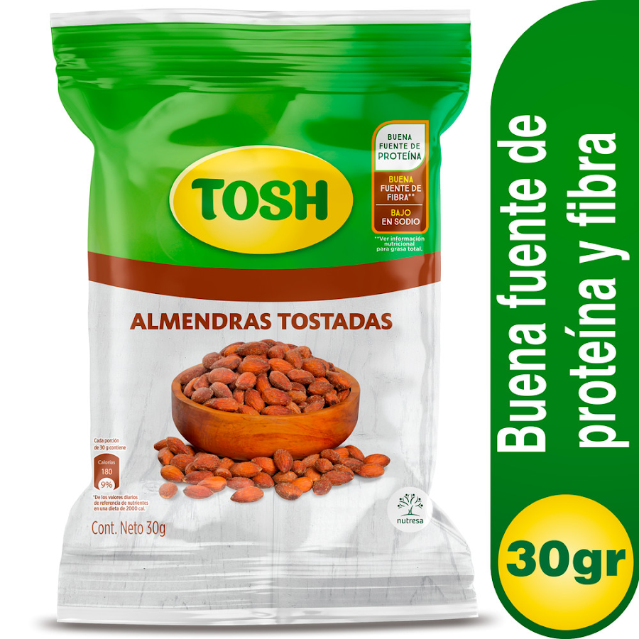 Pasabocas Tosh Almendras X30g