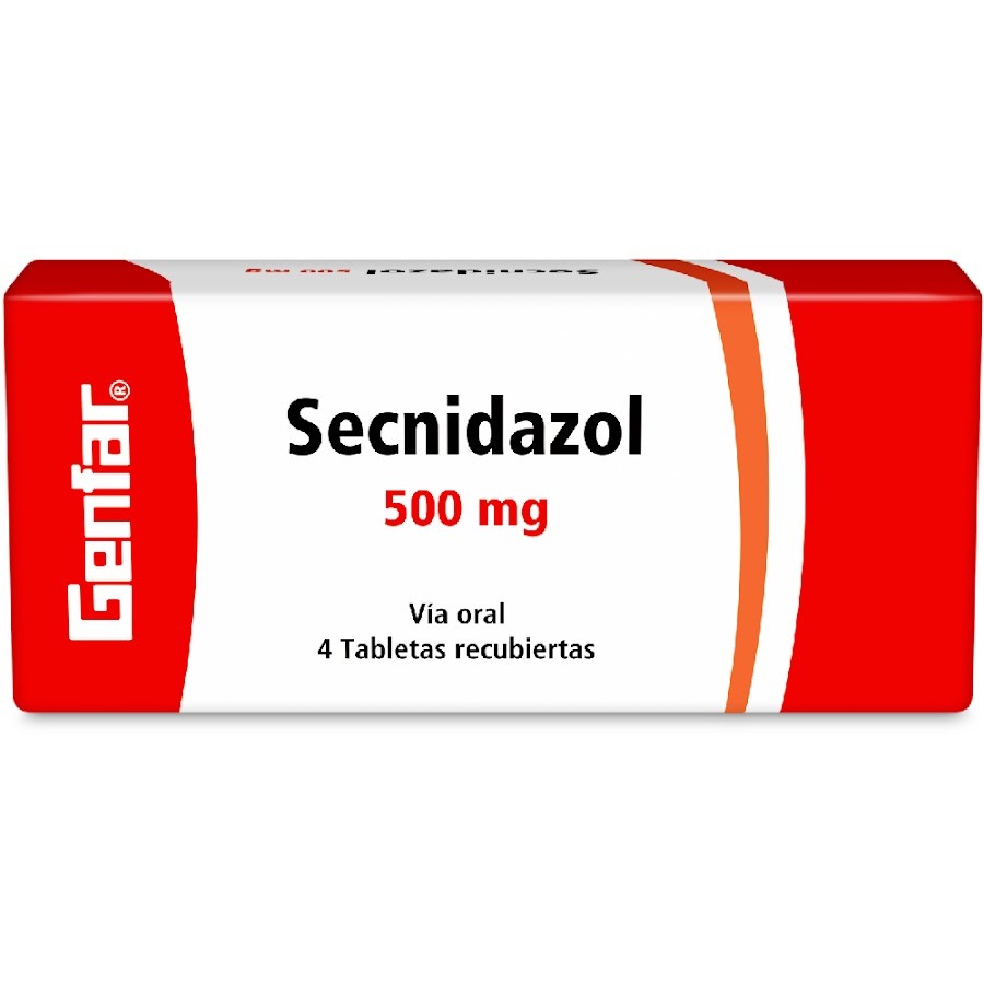 Secnidazol Genfar 500Mg Tabletas Caja X4Tab.