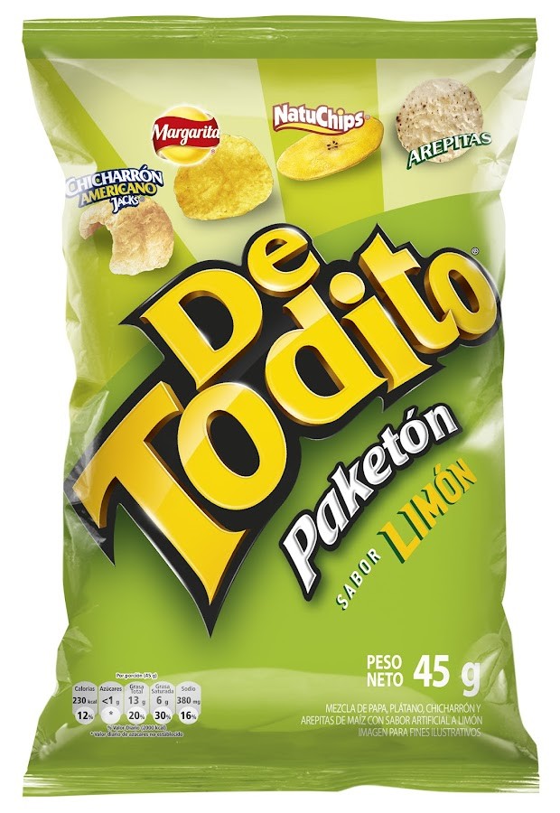 Pasabocas De Todito Paketon Sabor Limon X 45g