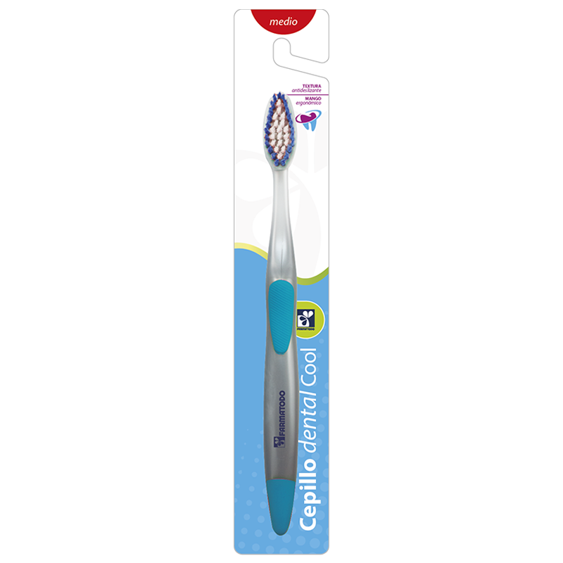 Cepillo Dental Farmatodo Cool Medio Adulto X 1Und
