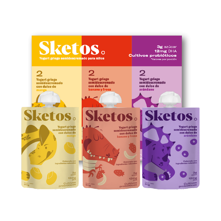 Yogurt Sketos Kids Griego Surtidos 6 und x80gr