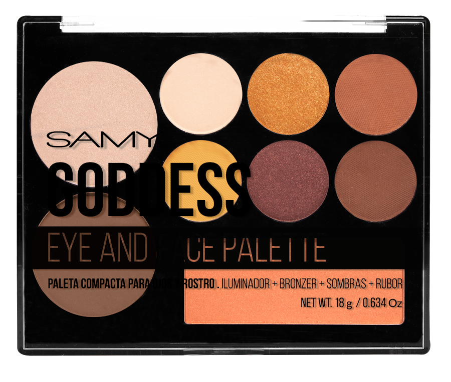 Paleta Para Ojos y Rostro Goddess Samy x 18g