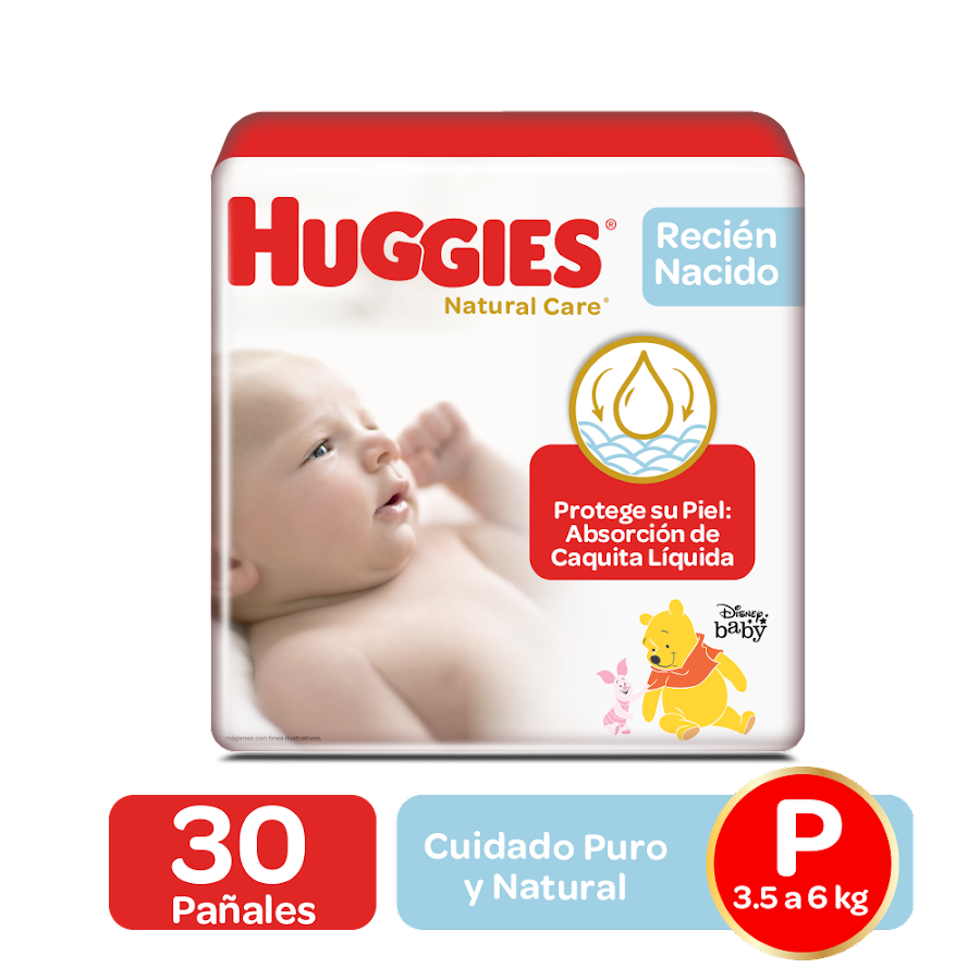 OFT Pañal Huggies Natural Care Cotton Etapa 1 X30 Und