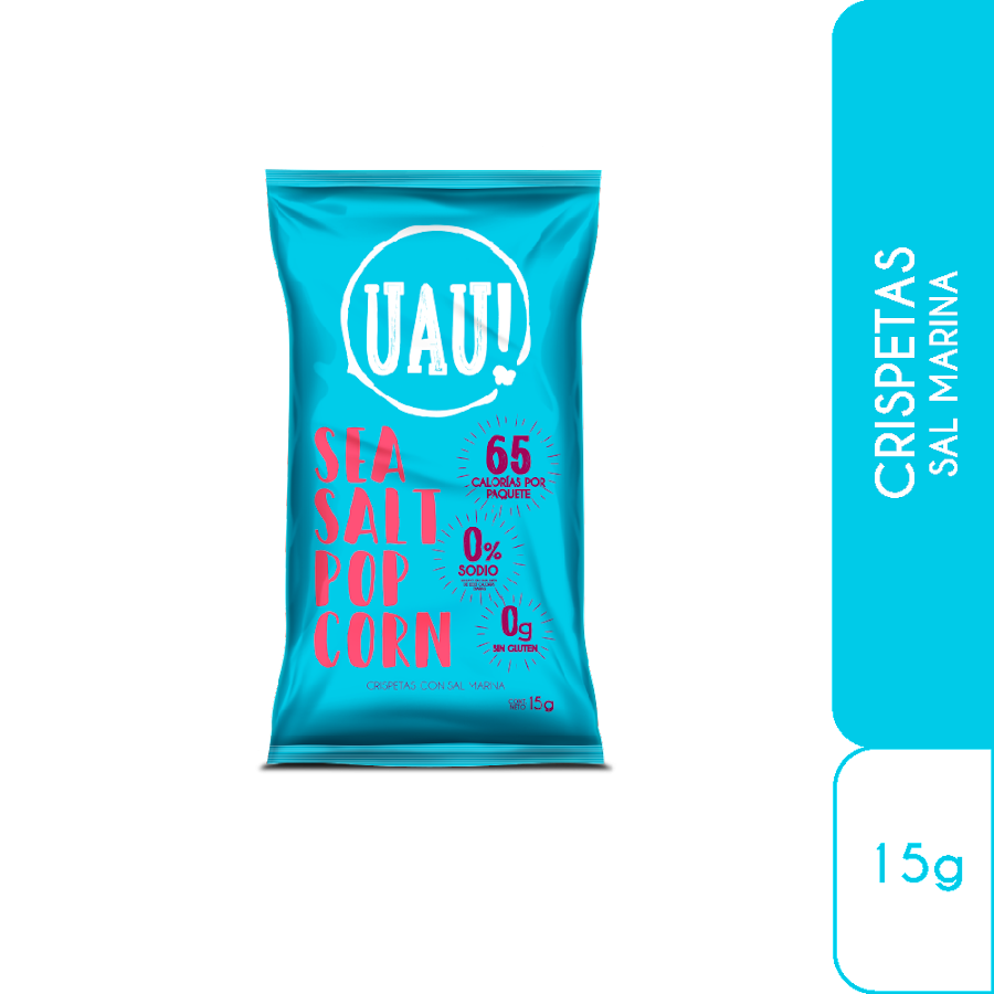 Crispetas UAU Sal Marina x 15Gr