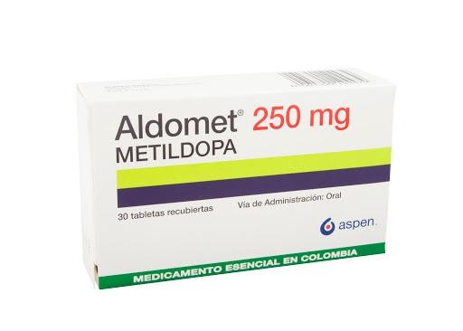 ALDOMET 250mg Tabletas Caja x30Tab. ASPEN Metildopa
