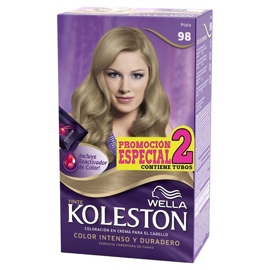 Tinte Wella Koleston Plata N°98 X 1Und Promocion Especial 2 Tubos