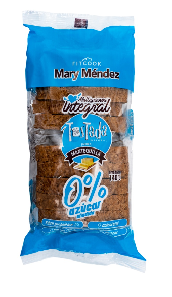 Tostadas Integrales Multigranos Fitcook Mary Mendez x 140Gr