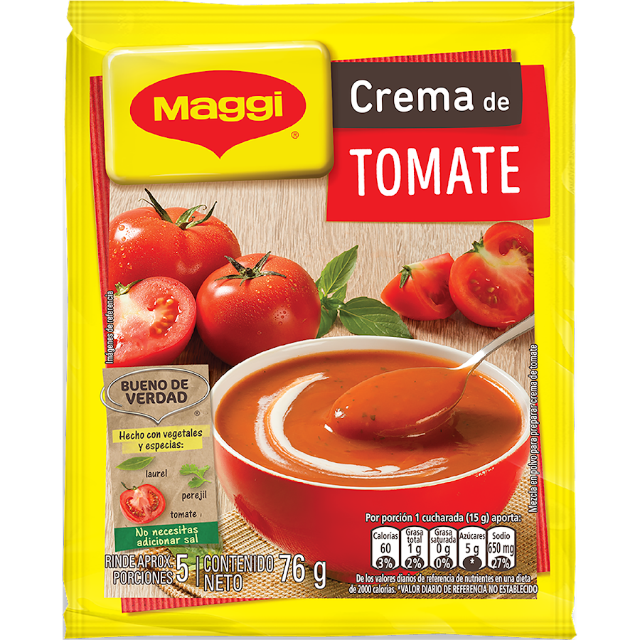 CREMA PARA SOPA MAGGI TOMATE X76G