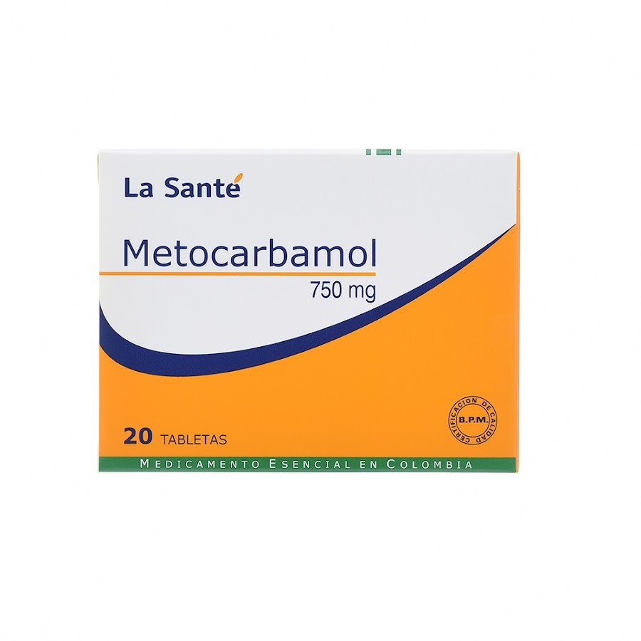 Metocarbamol La Santé 750Mg Tabletas Caja X20Tab.