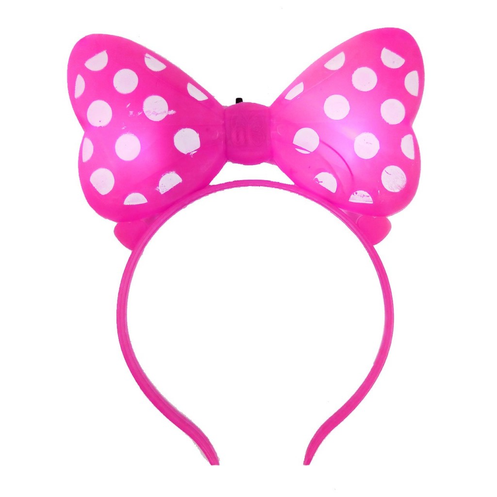DIADEMA BALACA MINNIE ROSA LUCES JUGUETE FIESTAS JUGUETERÍA