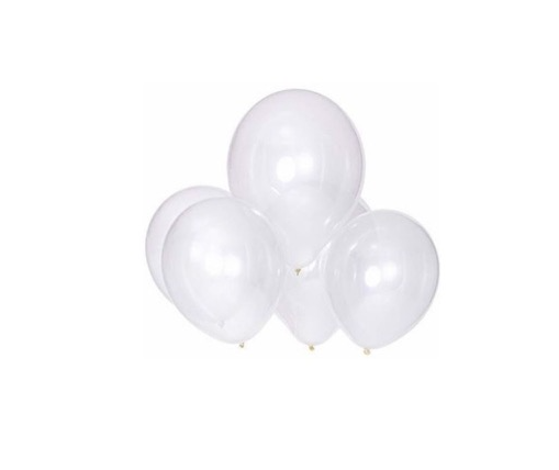 GLOBOS TRANSPARENT HB*12UND