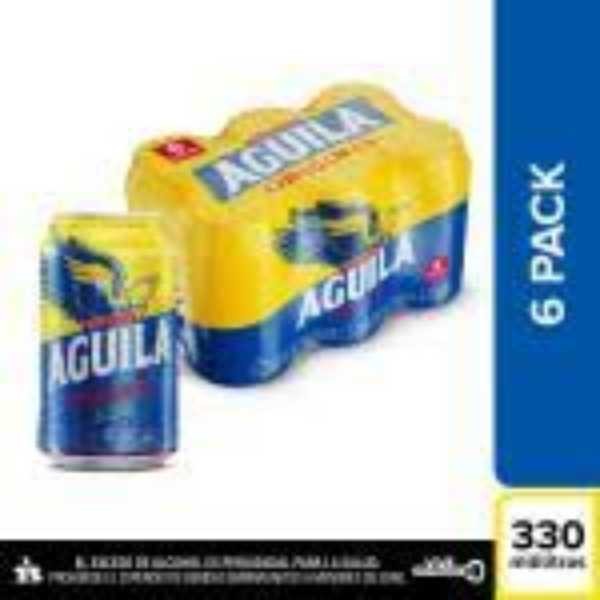 CERVEZA LATA AGUILA X6 x 330ML