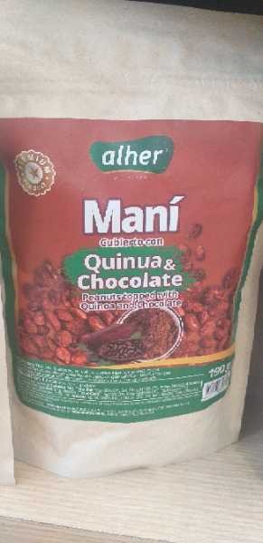 MANI CON QUINUA Y CHOCOLATE ALHER*190 GR