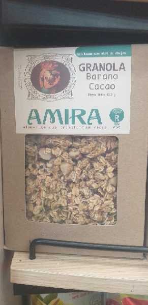 GRANOLA DE BANANO Y CACAO AMIRA*450GR