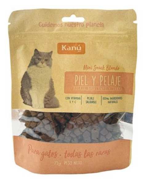 GALLETA BLANDA PIEL/PELAJE GATO KANU*75G