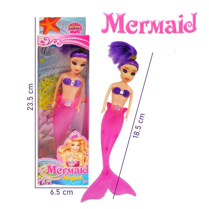 SIRENA MUÑECA MORADA JUGUETES NIÑAS JUGUETERÍA LUCES